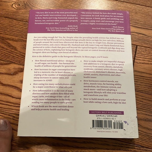 Book- Keto by Maria and Craig Emmerich - Picture 3 of 4